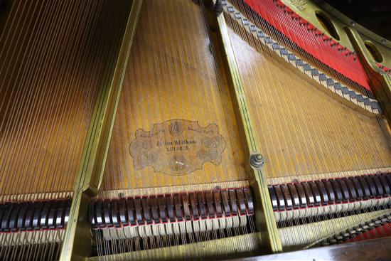 A late 19th century Bluthner rosewood grand piano, W.4ft 6in. D.8ft H.3ft 2in.